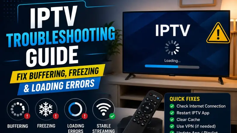 IPTV troubleshooting guide for buffering and freezing thumbnail